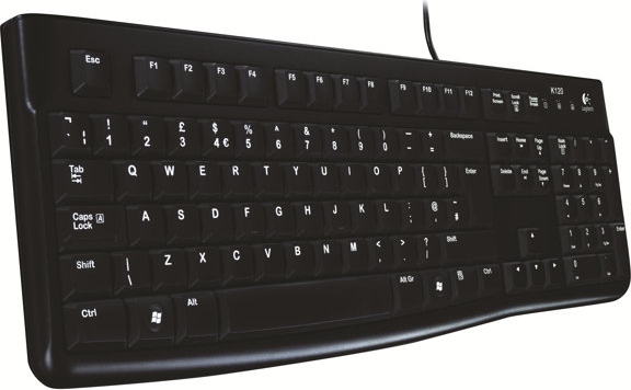 LOGI K120 corded Keyboard black OEM (DE)