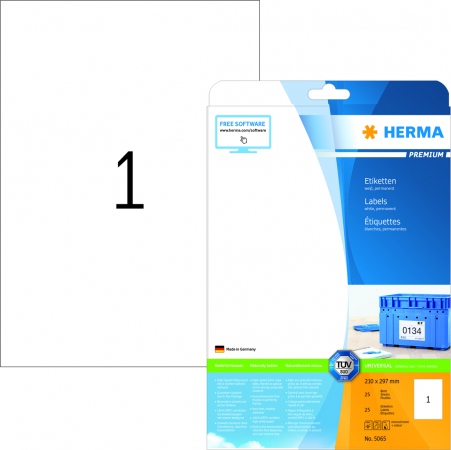 Herma Etiketter Premium A4 210x297 (25)