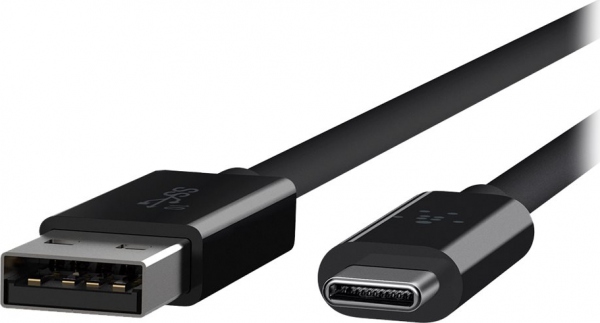 USB-C to USB-A 3.1 Cable, Black (1m)