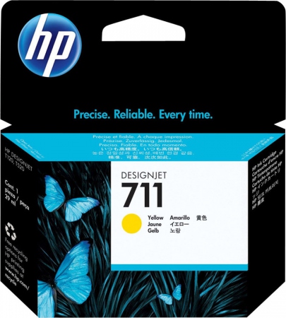 HP Ink CZ132A 711 Yellow 29ml