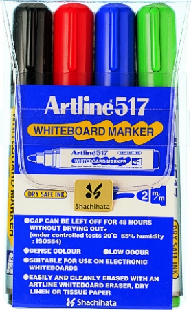 Artline 517 Whiteboardpenn 4/sett