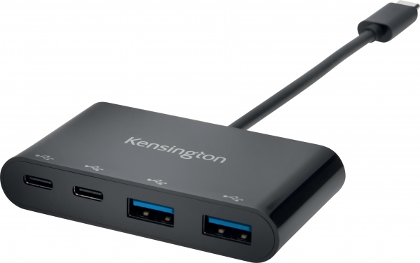 Kensington Hub CH1000 USB-C 4-Port, Sort