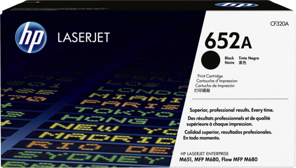 Color laserjet 652A black toner