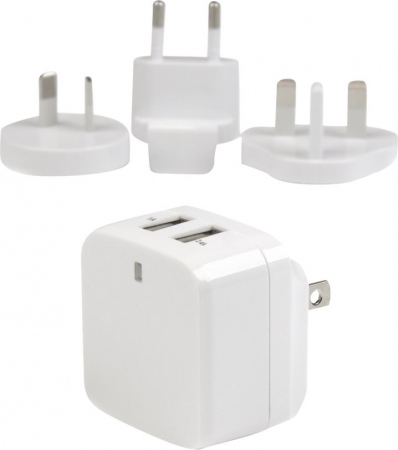 STARTECH White 5V / 3.4A Dual USB NA/UK/