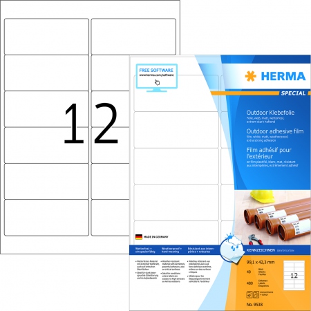 Herma Utendrsetiketter 99,1x42,3 (480)