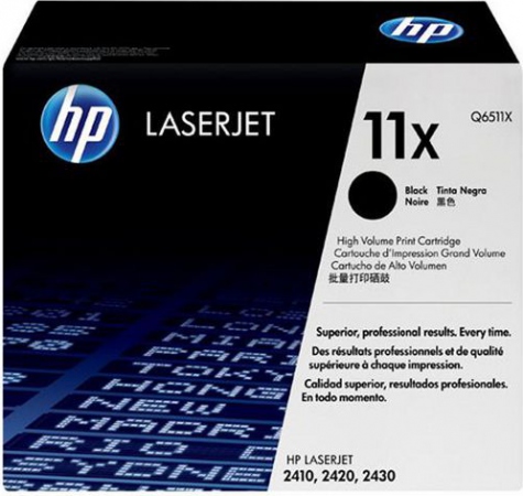 HP Toner Sort 11X Høykapasitet (12.000 sider) Q6511X