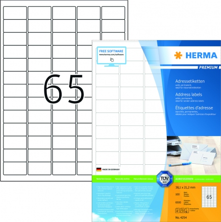 HERMA Labels Premium address A4 38.1x21.2 (100)