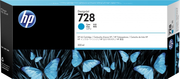 HP 728 300-ml Cyan