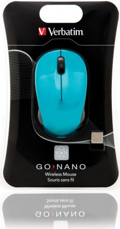 GO NANO Wireless Mouse, Caribbean Blue