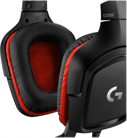 G332 Gaming Headset Leatheratte, Black