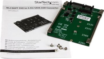 STARTECH SAT32M225 M.2 NGFF SSD-&gt;6.35cm