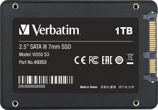 Verbatim Vi550 S3 SSD 2.5e  SATA III 7mm 1TB