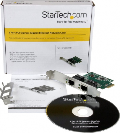 STARTECH ST1000SPEXD4 2 Port PCIe Gigabi