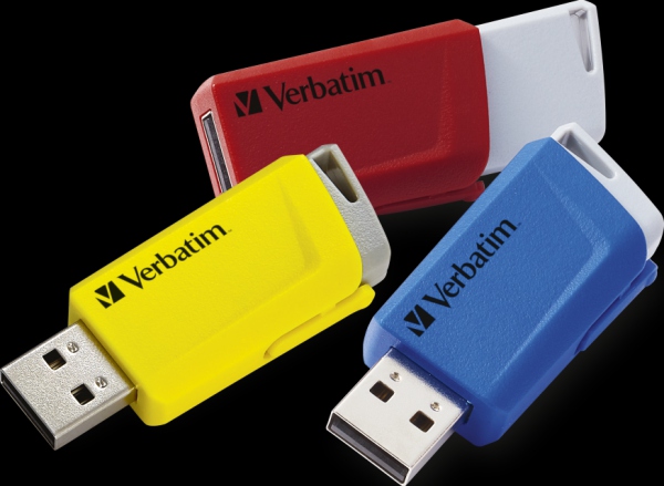 Verbatim Store ´N´ Click USB Minnepenn 16GB (3-pk) Rd/Bl/G