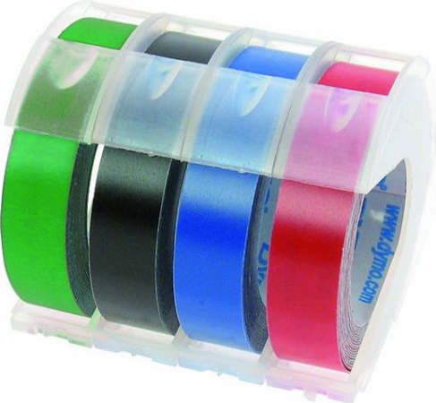 DYMO Tape Pregetape Dymo 9Mmx3M Sort (10 stk)