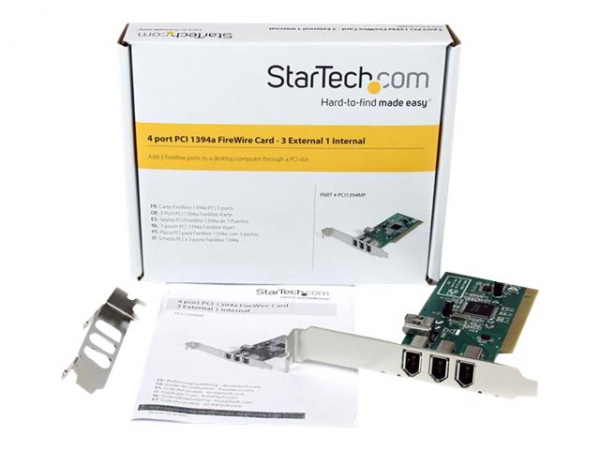 STARTECH 4 port PCI 1394a FireWire Adapt