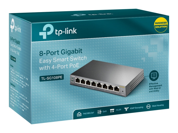 TP-LINK 8P Gigabit DT PoE Smart Switch