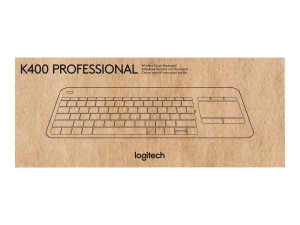 LOGI K400 Touch Keyboard Plus Black (UK)