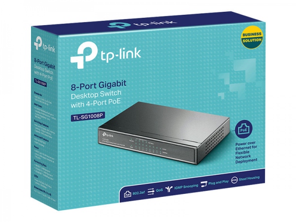 TP-LINK 8Port Gigabit Desktop PoE Switch