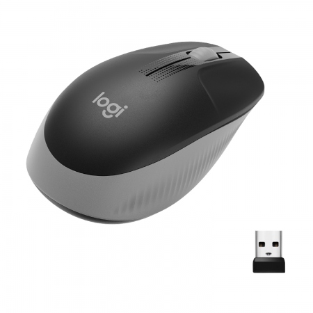 M190 Full-size wireless mouse, Mid Grey