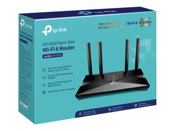 TP-LINK AX1500 Wi-Fi 6 Router Broadcom