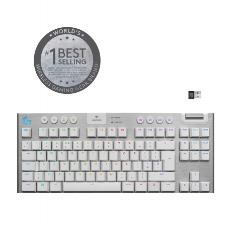 G915 Wireless Gaming Keyboard Tactile, White (Nordic)