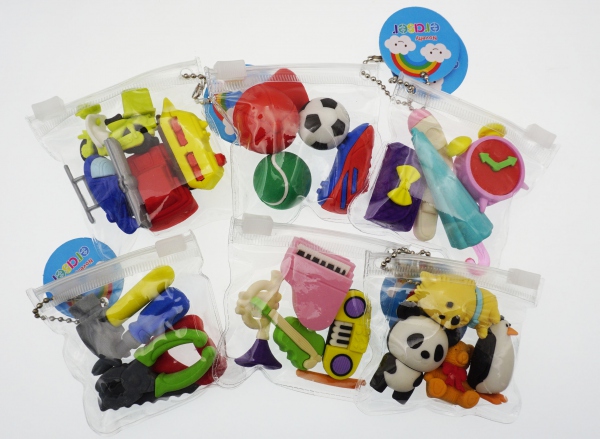 Erasers 4/set