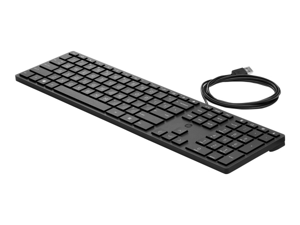 HP 320K Wired Keyboard, Black (Nordic)