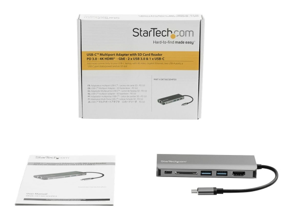 STARTECH USB C Adapter - HDMI - SD - PD