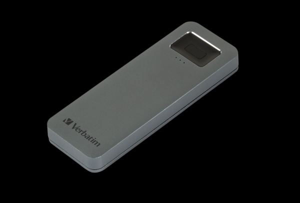 Fingerprint Secure SSD USB 3.2 1TB, Grey