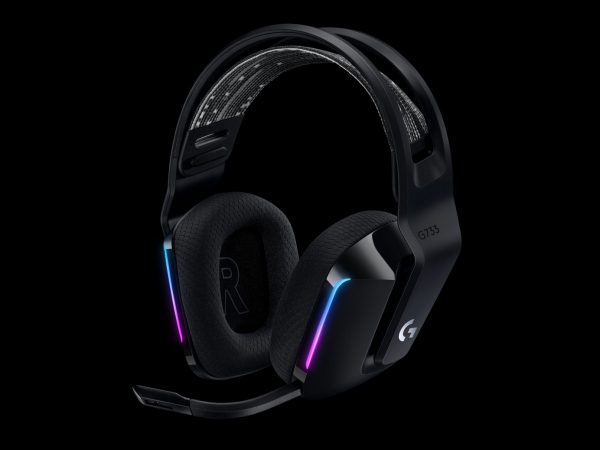 G733 LIGHTSPEED Wireless RGB Gaming Headset, Black