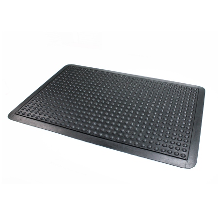 Doortex anti-fatigue rubber mat 61x91 cm black