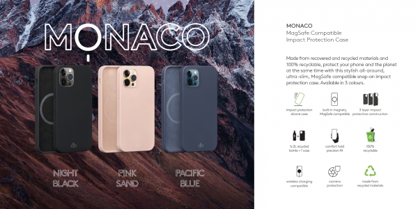 Monaco iPhone 13 mini, Night Black (ECO)