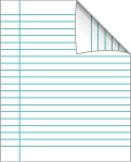 School exercise book 17x21 20 lines mrk lilla