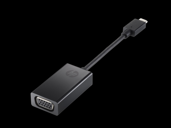 HP USB-C to VGA Adapter, Black (Consumer)