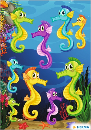 Herma stickers Magic seahorse luminous (1)