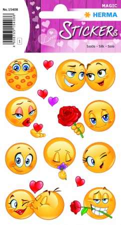 HERMA Klistremerker Magic Valentine smileys (1)