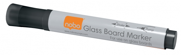 Whiteboardpenn Glass Nobo Sort (4)