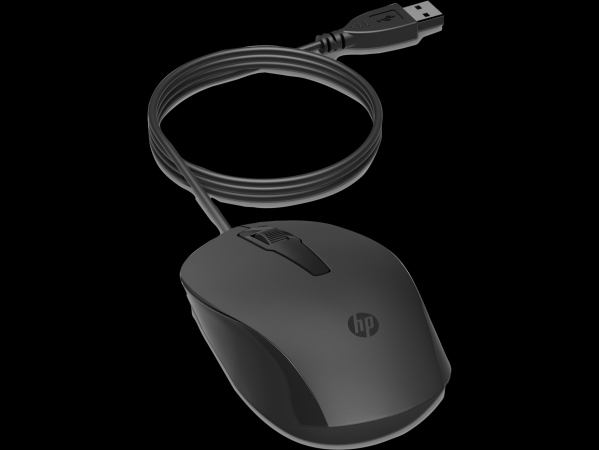 HP 150 Wired Mouse, Black (Consumer)