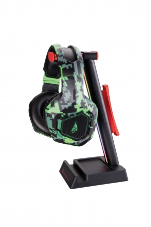 SUREFIRE Vinson N1 Dual Gaming RGB Headset Stand, Black