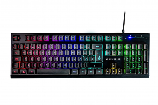 SUREFIRE KingPin X2 Metal Gaming RGB Keyboard QWERTY Nordic