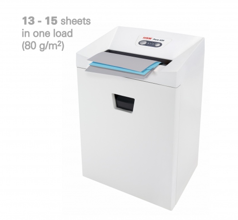 HSM Pure document shredder 420 4,5x30mm cross cut white