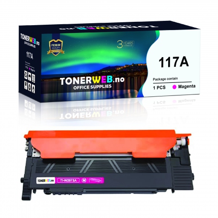 Tonerkassett, erstatter HP Magenta 117A (700 sider)