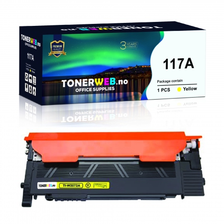 Tonerkassett, erstatter HP Gul 117A (700 sider)