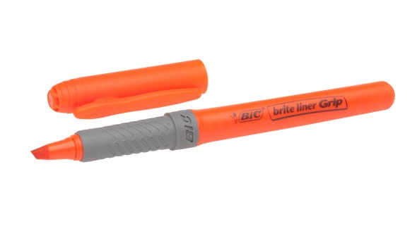 BIC Brite Liner Grip textMarker orange