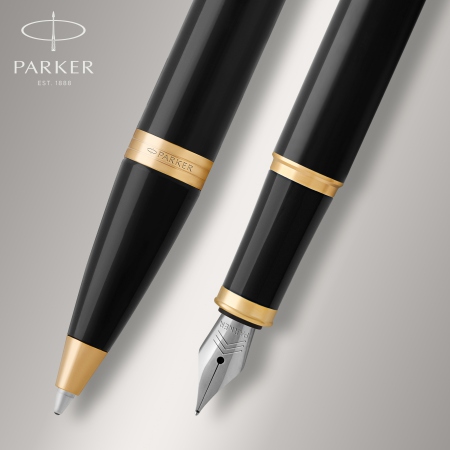 Parker IM Black GT Duosett BallPoint+FountainPen