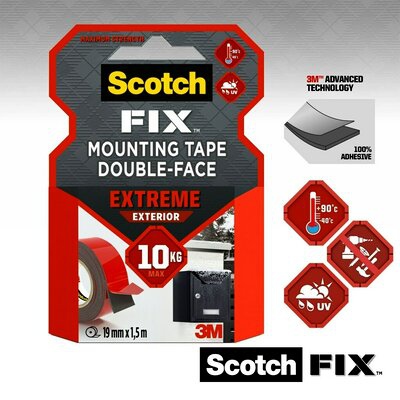 Scotch-Fix Extreme mont. tape 19mm x 5m ute