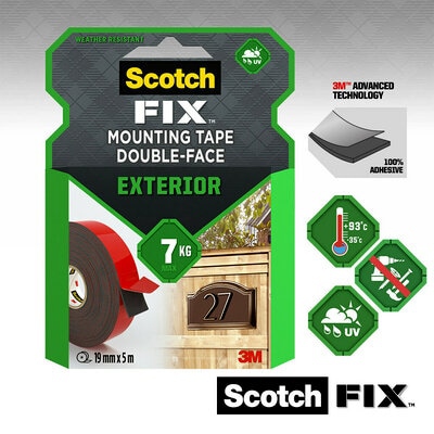 Scotch-Fix mont. tape 19mm x 5m ute