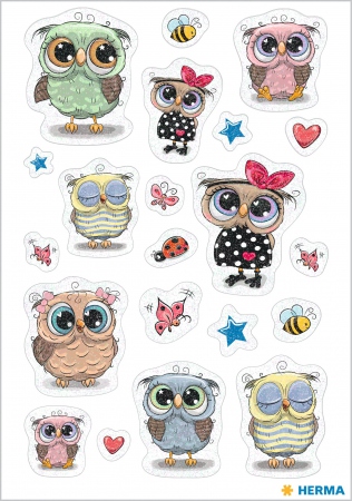 Herma stickers Magic owl &amp; friends foil (1)