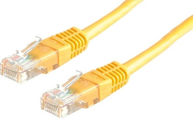 BildeVALUE UTP Patch Cord Cat.6 Yellow 5.0m 